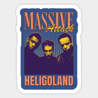 Massive Attack Vintage 1988 // Heligoland Original Fan Design Artwork Sticker